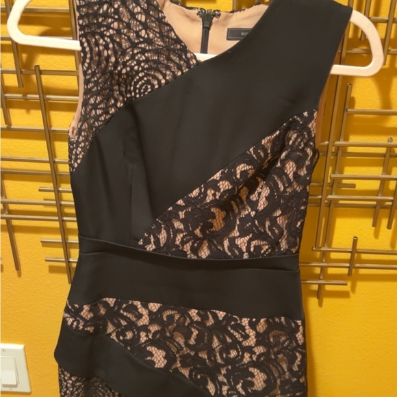 BCBG MAXAZRIA | Women’s Lace Overlay Sheath Dress Size O - Picture 2 of 7